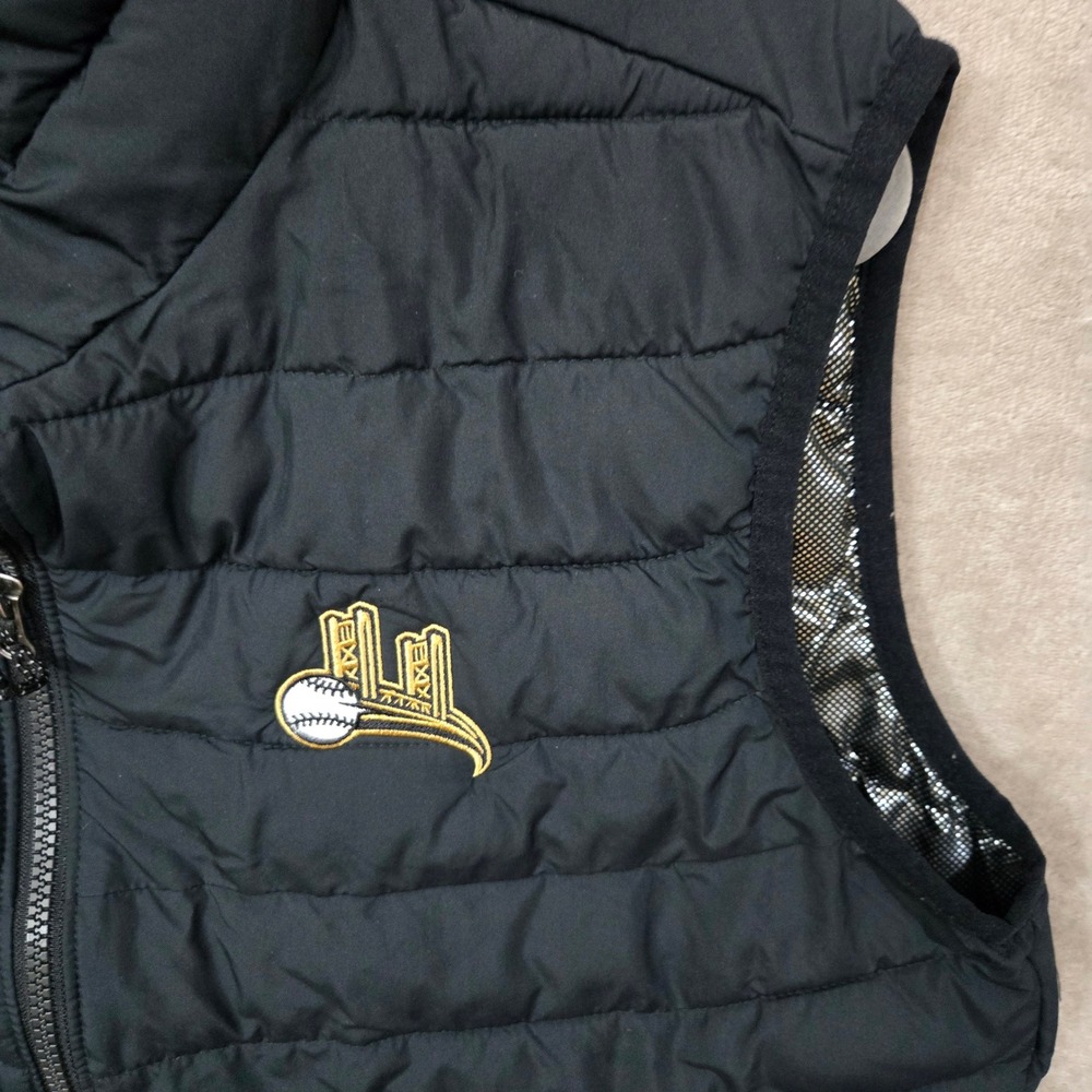 Columbia Puffer Vest Men Large Black Omni-Heat Sacramento Fan Gear Outdoors - Picture 2 of 11